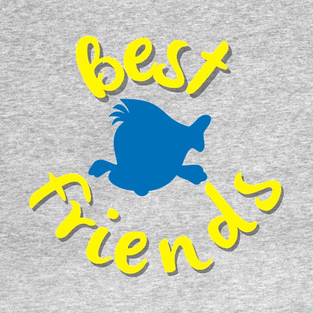 The Little Mermaid Flounder Best Friends by Minniemetees